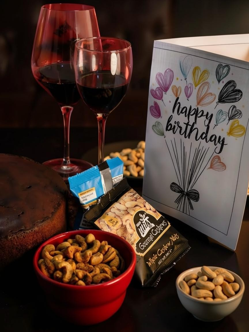 Gourmet Cashews served while entertaining guests