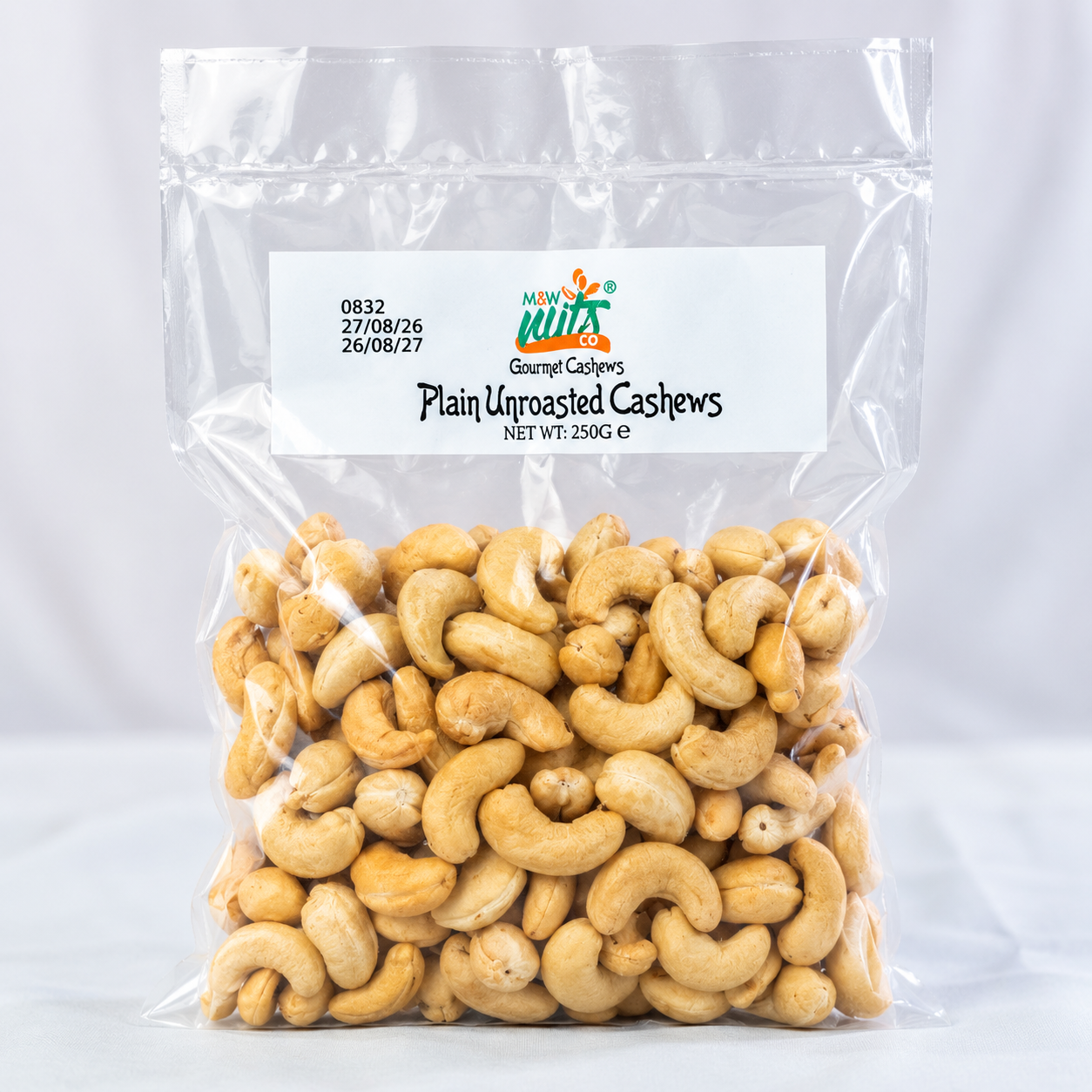 gourmet-cashews-plain-unroasted-wholes Plain Unroasted Cashews Wholes - Image 1
