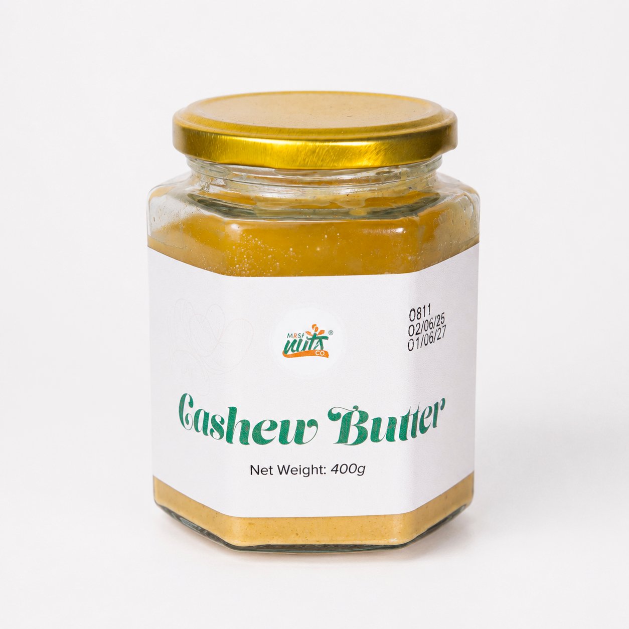 mwnuts-cashew-butter Cashew Butter 400g Jar (Box of 12) - Image 1